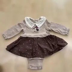 ミニーマウス刺繍付きワンピース　ぴち
