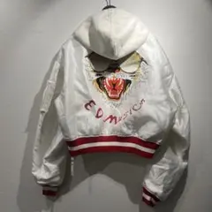 Ed Hardy エドハーディー　スタジャン ワッペン　単丈　フード　y2k
