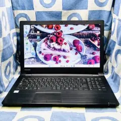 すぐ使える✨快適SSD☆シックな黒ノートパソコン♪カメラ付！第7世代！Win11のサムネイル