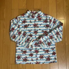 フリース　トップス　トレーナー　花柄　ボーダー　130cm 冬　キッズ