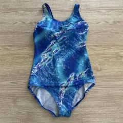 レディース ワンピース水着 ブルー 魚柄のサムネイル