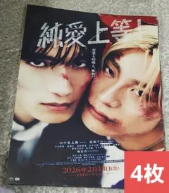 映画 純愛上等!　フライヤー4枚セット