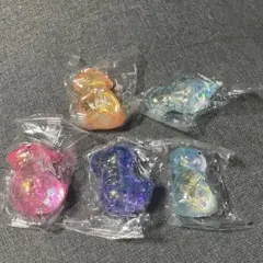 ラメ入り恐竜型 スクイーズ　5点まとめ売り