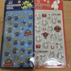 ディズニー ぷくぷくシール リトルグリーンメン ベイマックス ２種セット
