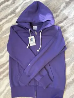 Champion パープル ジップアップパーカー L