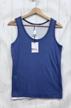 T1063：MHL. ダブルフェイス タンクトップ ブルーのサムネイル