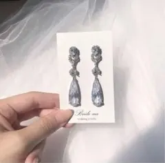 ※痛み軽減ゴム付　Bride me 【ZP-29】ジルコニア イヤリング