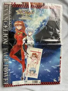 エヴァンゲリオン　フェイスタオル　アスカ　レイ　エヴァ