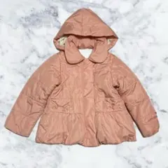 120cmapreslescoursリボンポケット中綿ジャケットピンク2way