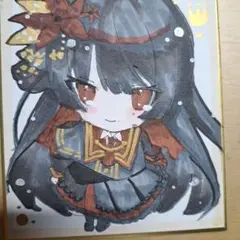 魔法少女ノ魔女裁判 まのさば 手描きイラスト 二階堂ヒロ