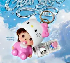 韓国限定のモンチッチとハローキティーコラボのキーリングです♬