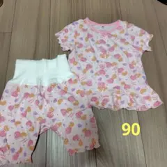 ベビーパジャマ　90　半袖　腹巻き付き
