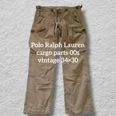 00sPoloRalphLaurenカーゴパンツ34リップストップミリタリー古着のサムネイル