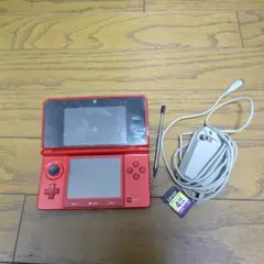Nintendo 3DS レッド 本体 充電器付き