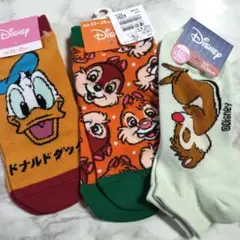 ドナルド チップとデール 靴下 福助