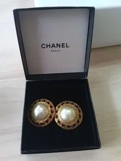 CHANEL パール ゴールド イヤリング