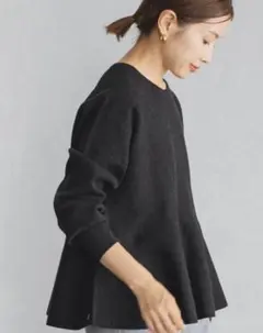 新品未使用 IENA スーパーファインスムースフレアプルオーバー