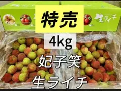 4kg‼️クール便‼️新鮮 生ライチ 香りが強いみずみずしい妃子笑茘枝 果物