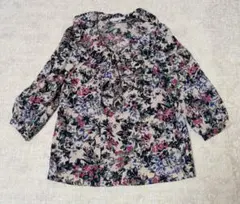 良品］PAUL & JOE SISTER 総柄長袖シャツ ボルドー 1 - メルカリ
