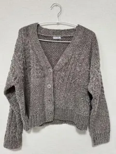 OLIVE des OLIVE グレー カーディガン F