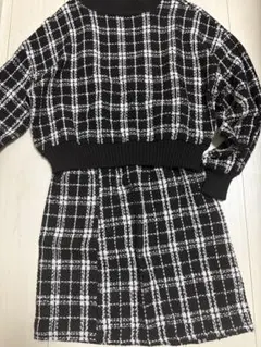 グレイル　GRL　チェック柄ツイードセットアップ