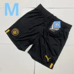 PUMA マンチェスターシティ ユニフォーム ハーフパンツ 黒 Mサイズ