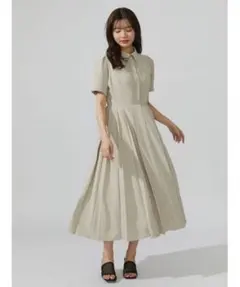 【tonal】ピンタックプリーツフレアワンピース【新品未使用】