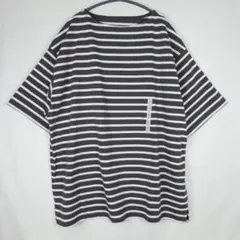 無印良品 ボーダーTシャツ L メンズ オーバーサイズ 半袖 新品 未使用のサムネイル
