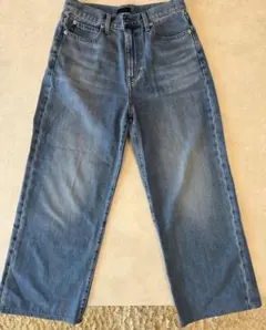 【UNIQLO】ワイド ストレートジーンズ股下63