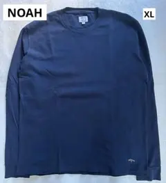 NOAHノア ワンポイント刺繍十字ロゴ ブランクL/Sカットソー ネイビー XLのサムネイル