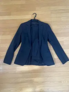 美品 theory ブラック パンツスーツ 0 S 黒 セットアップ セオリー
