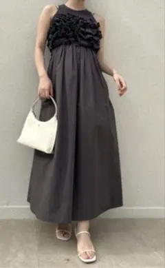 タグ付き】clione camisole OP グレー ロング - メルカリ