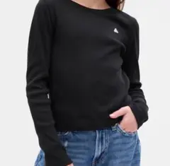 新品未使用　GAP リブTシャツ キッズ　120cm ブラック