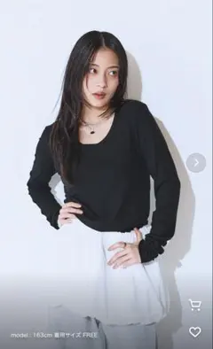 ジーナシス　スムーステレコUネックLS TEE