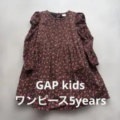 GAP 花柄 長袖ワンピース 5years