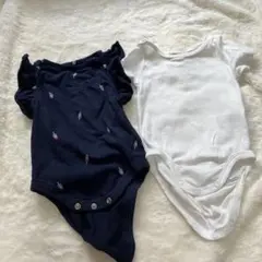 H&M ベビー ロンパース 2枚セット