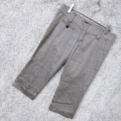 5524 ジルスチュアート クロップド丈 パンツ XS グレー リネン コットンのサムネイル
