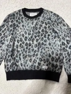 WACKO MARIA/LEOPARD MOHAIR KNIT JACQUARD