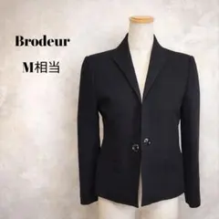 Brodeur ブロドゥール 黒 テーラードジャケット 上品 きれいめ