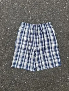 チェックハーフパンツ ブルー city boyのサムネイル