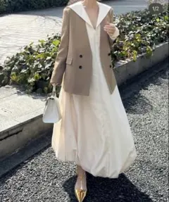 美品 cygne シーニュ セーラーカラーワンピース mau 0 ホワイト 美品 cygne シーニュ セーラーカラーワンピース mau 0 ホワイト - メルカリ