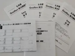未記入GnoRev 6月実力確認テスト 4年生 解答付き原本 - メルカリ