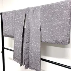 羽織　菊花　花模様　くすみパープル　着物　103tz