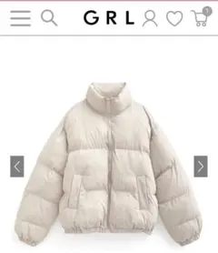 【新品】GRL スタンドカラーショート丈ダウンジャケット[dk1342]