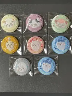 ちいかわ 刺繍缶バッジ ビスケット2 まとめ売り 7種類8個　ハチワレかぶり