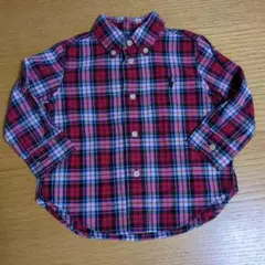 ラルフローレン　長袖チェックシャツ　12M ベビー　80cm