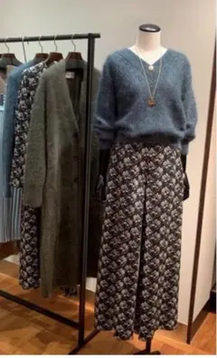 マルティニーク l’heritage レリタージュ 花柄 ワイドパンツ