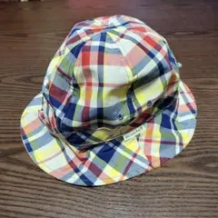 mont-bell チェック柄 バケットハット　子供用　頭周り約51センチ