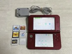 Newニンテンドー3DS LL メタリックレッド ソフト付き