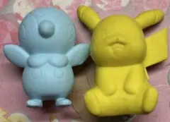 2017 ポケモン 消しゴム フィギュア 2体セット ピカチュウ ポッチャマ